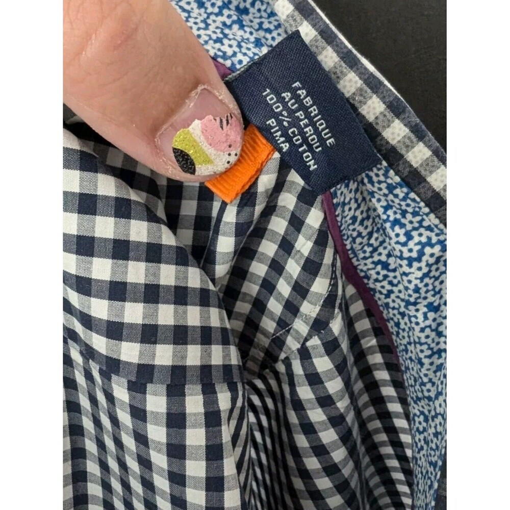 Tommy Bahama Men's Blue Gingham Shirt Newport Grazie 100% Pima Cotton Size XXL - Picture 11 of 11